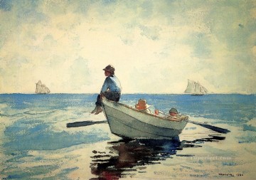 ウィンスロー・ホーマー Painting - Boys in a Dory2 リアリズム海洋画家ウィンスロー・ホーマー